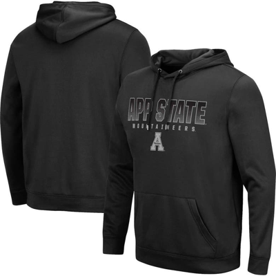 Colosseum Black Appalachian State Mountaineers Blackout 3.0 Pullover Hoodie