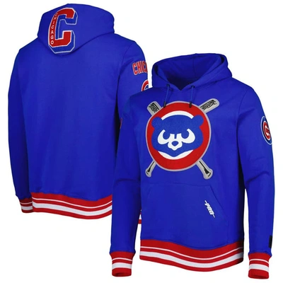 Pro Standard Royal Chicago Cubs Mash Up Logo Pullover Hoodie
