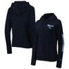 New Era Navy Tennessee Titans Reverse Full-zip Hoodie In Navy