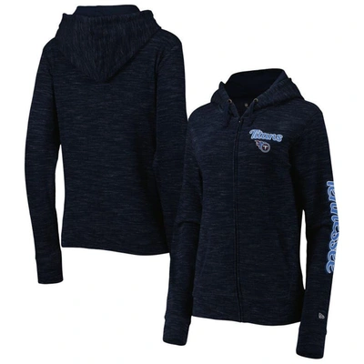 New Era Navy Tennessee Titans Reverse Full-zip Hoodie