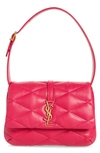 Saint Laurent Le 57 Ysl Quilted Leather Flap Bag In Bubblegum