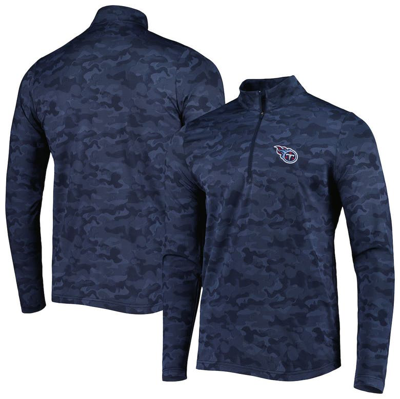 Antigua Navy Tennessee Titans Brigade Quarter-zip Sweatshirt
