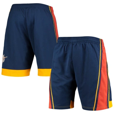 Mitchell & Ness Youth Boys  Navy Golden State Warriors 2009 Hardwood Classics 75th Anniversary Swingm