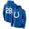 FANATICS FANATICS BRANDED JONATHAN TAYLOR ROYAL INDIANAPOLIS COLTS PLAYER ICON NAME & NUMBER PULLOVER HOODIE