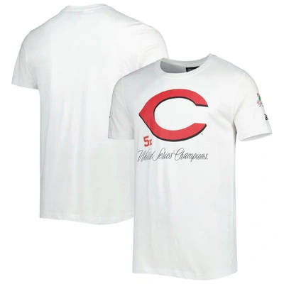 New Era White Cincinnati Reds Historical Championship T-shirt