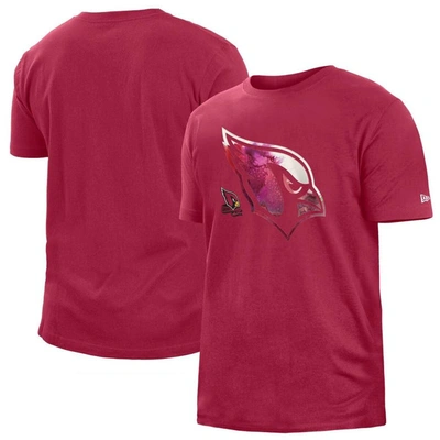 New Era Red Arizona Cardinals 2022 Sideline Ink Dye T-shirt