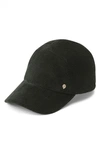 Helen Kaminski Haisley Velvet Corduroy Baseball Cap In Deep Ivy