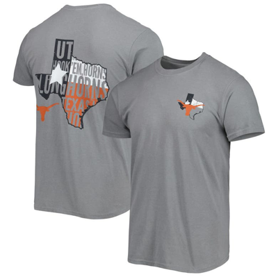 Image One Gray Texas Longhorns Hyperlocal State T-shirt