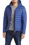 Save The Duck Down Jackets In Eclipse Blue Lining Tartan