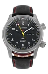 WATCHFINDER & CO. BREMONT MARTIN BAKER PREOWNED AUTOMATIC LEATHER STRAP WATCH, 43MM