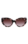 LONGCHAMP LONGCHAMP ROSEAU 54MM GRADIENT CAT EYE SUNGLASSES