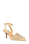 J. Reneé Desdemona Pointed Toe Pump In Gold