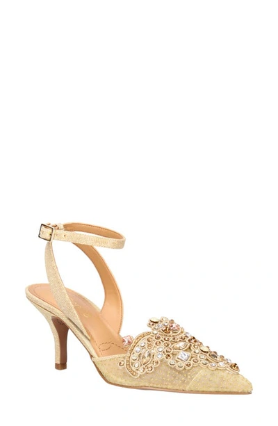 J. Reneé Desdemona Pointed Toe Pump In Gold