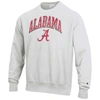 CHAMPION CHAMPION GRAY ALABAMA CRIMSON TIDE ARCH OVER LOGO REVERSE WEAVE PULLOVER SWEATSHIRT