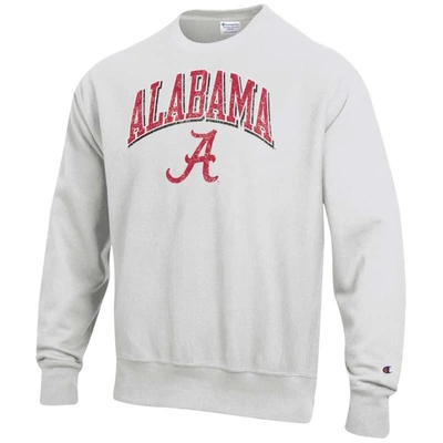 Champion Gray Alabama Crimson Tide Arch Over Logo Reverse Weave Pullover Sweatshirt