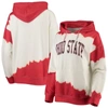 Gameday Couture Women's  White, Scarlet Ohio State Buckeyes For The Fun Double Dip-dyed Pullover Hood In White