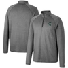 COLOSSEUM COLOSSEUM HEATHERED GRAY MICHIGAN STATE SPARTANS EARTH FIRST RAGLAN QUARTER-ZIP WINDSHIRT