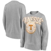Fanatics Branded Heathered Gray Tennessee Volunteers Jump Distribution Pullover Sweatshirt In Heather Gray