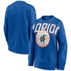 Fanatics Branded Heathered Royal Florida Gators Jump Distribution Pullover Sweatshirt In Heather Royal