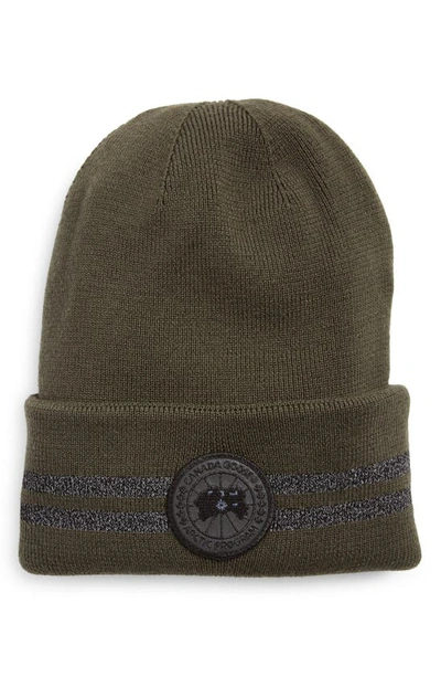 Canada Goose Classic Disc Wool Beanie In Volcano