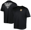 COLUMBIA COLUMBIA BLACK LAFC TERMINAL TACKLE OMNI-SHADE T-SHIRT