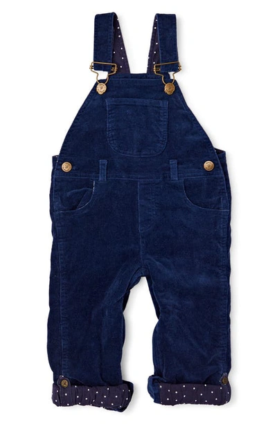 Dotty Dungarees Unisex Navy Corduroy Dungarees - Baby, Little Kid, Big Kid In Blue