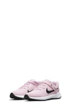 Nike Revolution 6 Flyease Little Kids' Easy On/off Shoes In Pink Foam,black