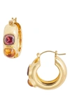 LIZZIE FORTUNATO PIET HOOP EARRINGS