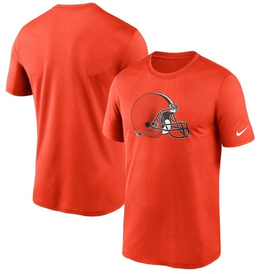 Nike Men's Dri-fit Logo Legend (nfl Cleveland Browns) T-shirt In Orange