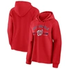 Fanatics Women's  Red Washington Nationals Perfect Play Raglan Pullover Hoodie In Red