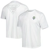 COLUMBIA COLUMBIA OLYMPIC WHITE SEATTLE SOUNDERS FC TERMINAL TACKLE OMNI-SHADE T-SHIRT