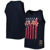 Mitchell & Ness Men's  Navy Chicago Bulls Hardwood Classics Americana Stars And Stripes Tank Top In Navy
