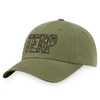 TOP OF THE WORLD TOP OF THE WORLD OLIVE MARYLAND TERRAPINS OHT MILITARY APPRECIATION UNIT ADJUSTABLE HAT