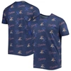 BOXERCRAFT NAVY TACOMA RAINIERS ALLOVER PRINT CRAFTED T-SHIRT