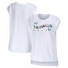 Wear By Erin Andrews White Indianapolis Colts Greetings From Muscle T-shirt In White