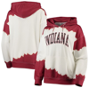 Gameday Couture Women's  White, Crimson Indiana Hoosiers For The Fun Double Dip-dyed Pullover Hoodie In White