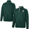 Colosseum Green Michigan State Spartans Rebound Quarter-snap Jacket In Green