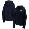 New Era Navy Dallas Cowboys Reverse Full-zip Hoodie In Navy