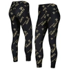 CONCEPTS SPORT CONCEPTS SPORT BLACK NEW ORLEANS SAINTS BREAKTHROUGH ALLOVER PRINT LOUNGE LEGGINGS