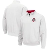 Colosseum Men's White Ohio State Buckeyes Tortugas Team Logo Quarter-zip Jacket In White