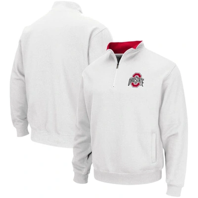 Colosseum Men's White Ohio State Buckeyes Tortugas Team Logo Quarter-zip Jacket