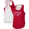 Colosseum Crimson Alabama Crimson Tide Sachs 2-hit Scoop Neck Racerback Tank Top In Crimson