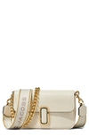 Marc Jacobs Flap Leather Shoulder Bag In Cloud White