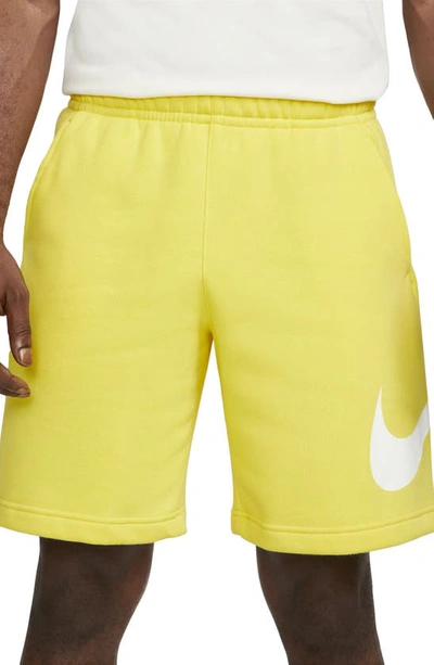 Nike Sportswear Club Shorts In Yellow