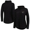Boxercraft Heathered Black Lafc Cuddle Tri-blend Pullover Sweatshirt In Heather Black