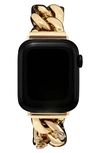 Olivia Burton Women's Gold-tone Stainless Steel Chain Bracelet Apple Watch Strap 38, 40, 41mm