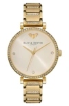 Olivia Burton Women's T-bar Gold-tone Stainless Steel Bracelet Watch 32mm