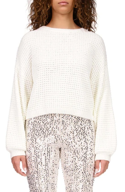 Sanctuary Under The Stars Chenille Sweater In Creme