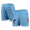 Pro Standard Light Blue Miami Marlins City Edition Mesh Shorts In Light Blue