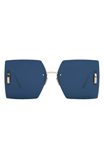 Dior 30montaigne 64mm Oversize Square Sunglasses In Blue